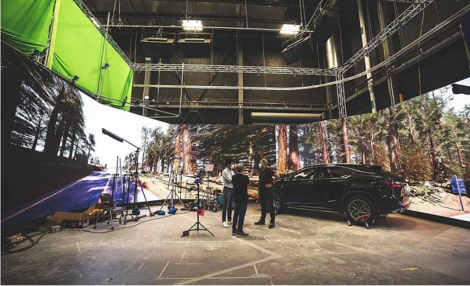 英國攝影棚LED顯示屏演示 英國攝影棚LED顯示屏演示